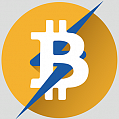 Логотип криптовалюты Lightning Bitcoin