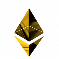 Логотип криптовалюты Ethereum Gold Project
